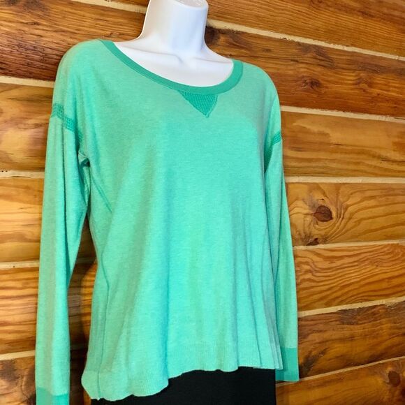 American Eagle Outfitters Green Lightweight Crewneck Sweater Small - Picture 3 of 7